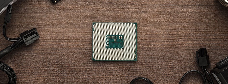 cpu on wood backdrop