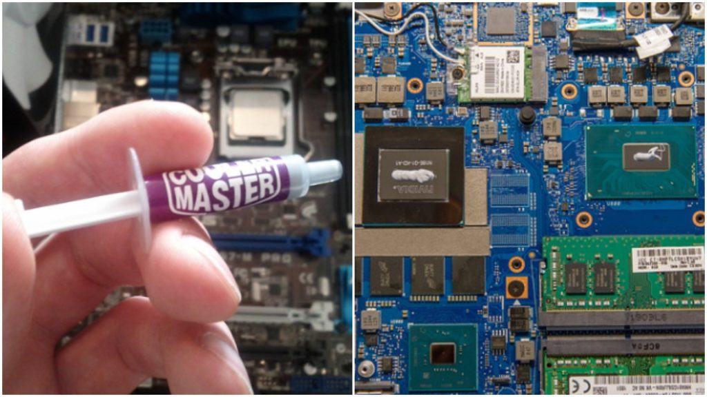 using the thermal paste