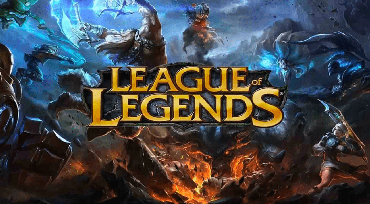 league of legends with champions in back